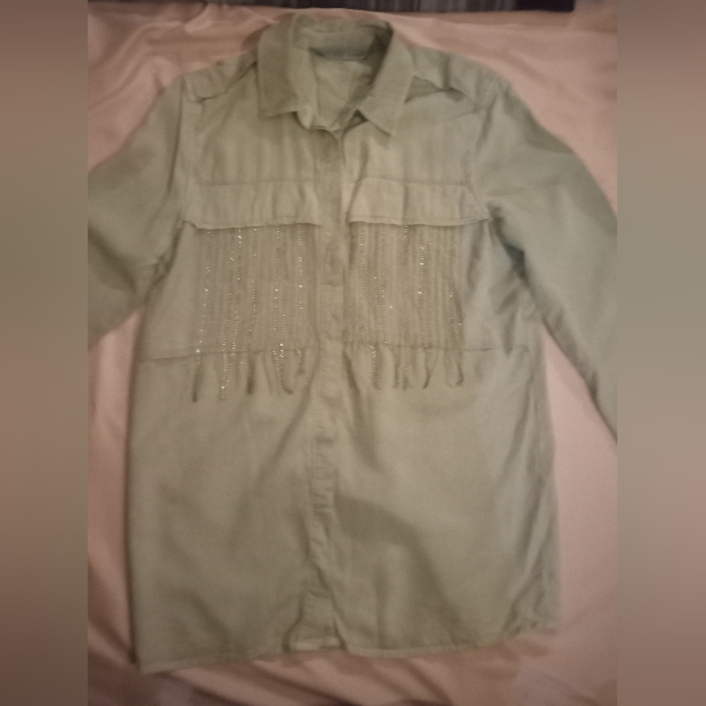 "Zara" Basic Denim Top - image 2